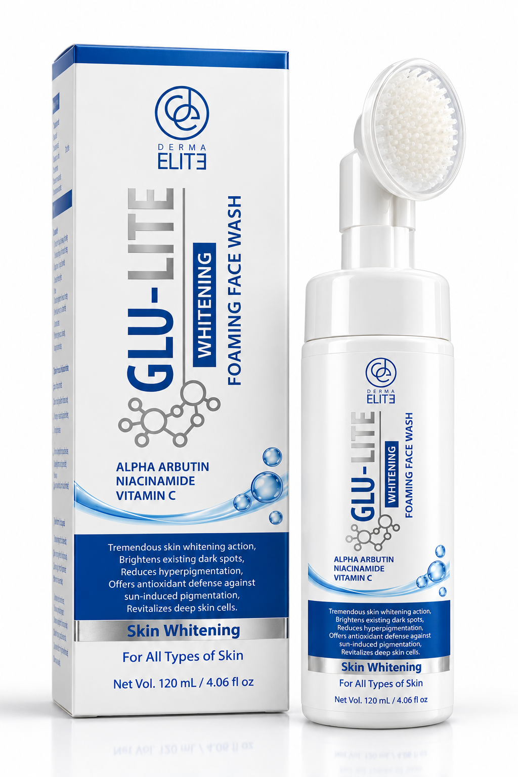 GLU-LITE Whitening Foaming Face Wash