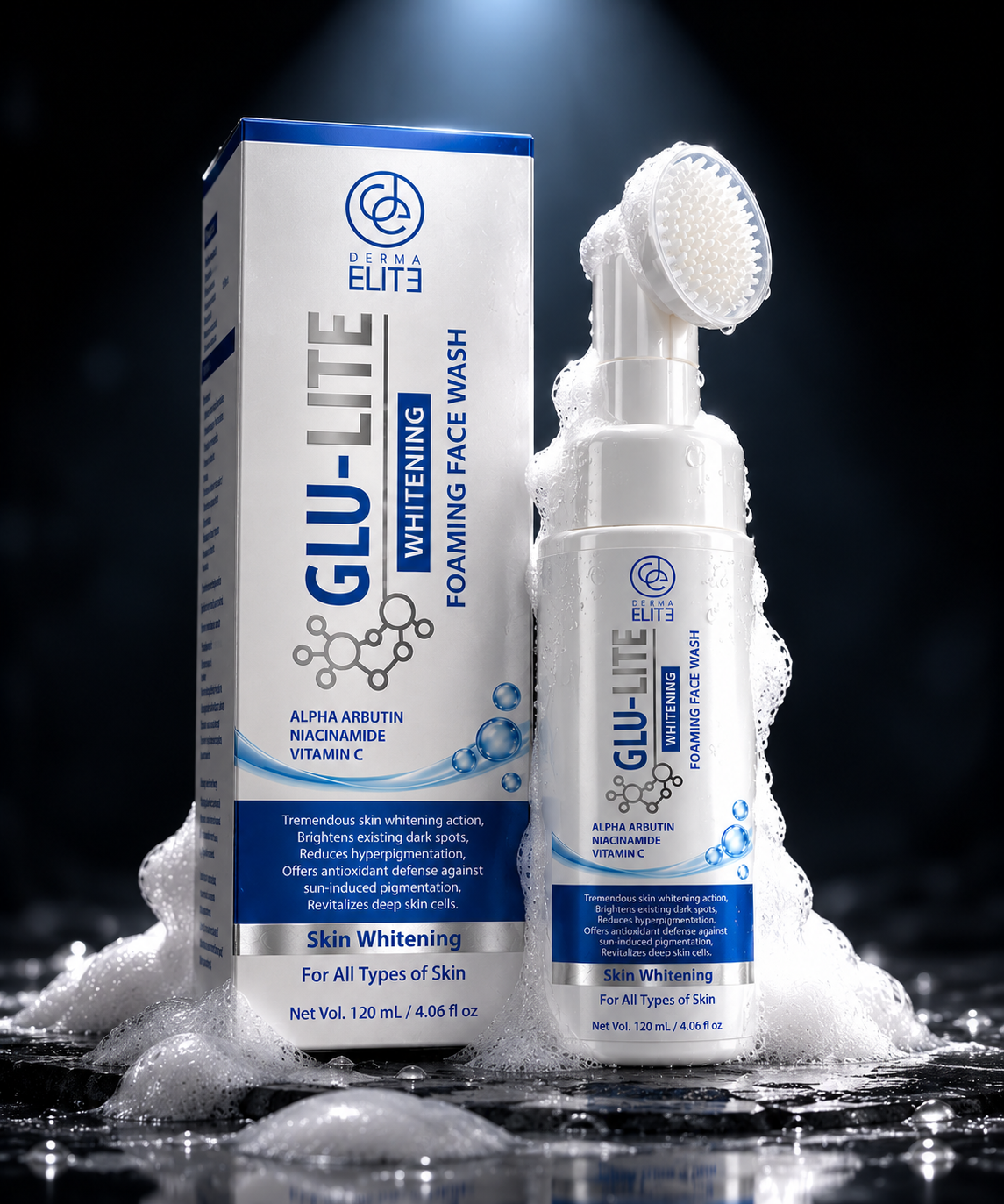 GLU-LITE Whitening Foaming Face Wash
